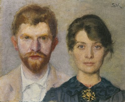 Doppio ritratto di Marie e P.S. Kroyer da Peder Severin Krøyer